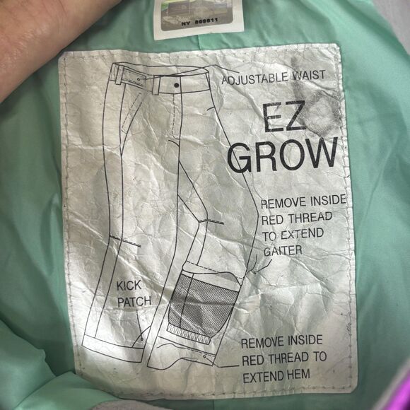The North Face Snow Pants Girls Medium 10/12 Purple HyVent EZ Grow Ski - Picture 6 of 16